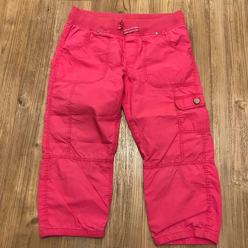 Fuchsia cargo capris